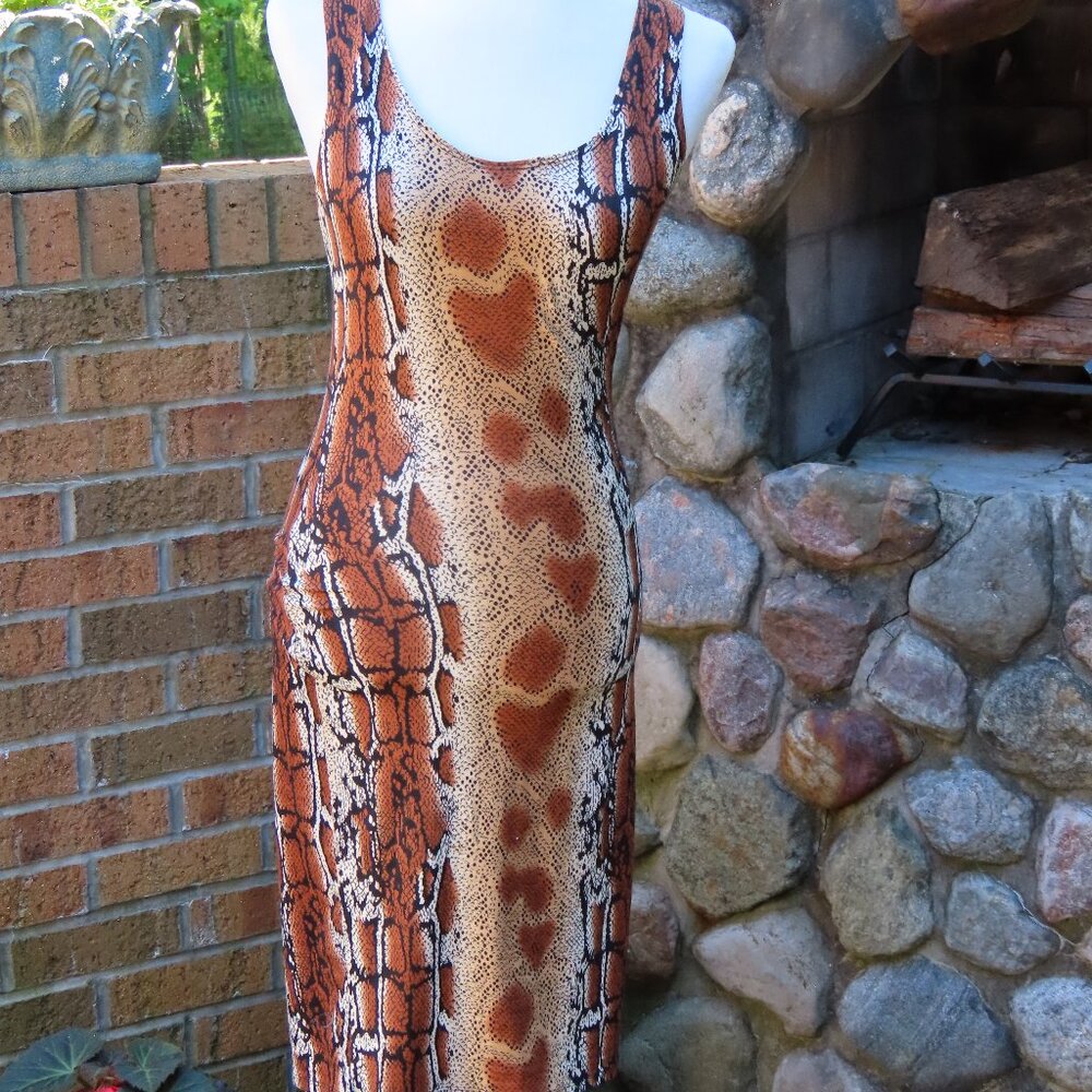 Snakeskin print dress - NWOT